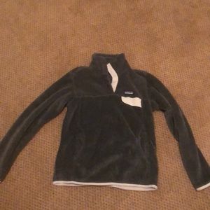 Grey Patagonia snap up jacket